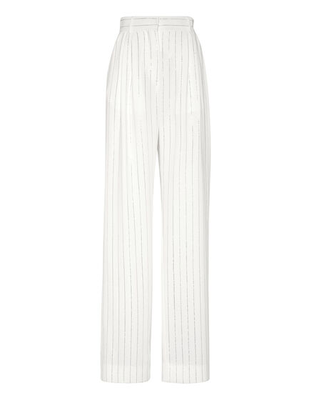 Cady Trousers Man Fit Crystal Pinstripe