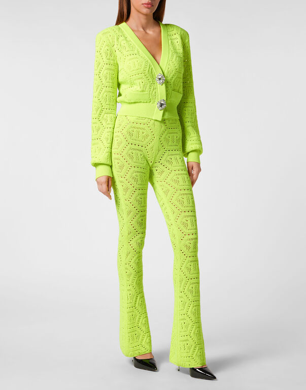 Fluo Knit Trousers Monogram