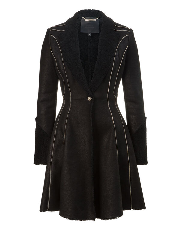 leather coat "wintery"