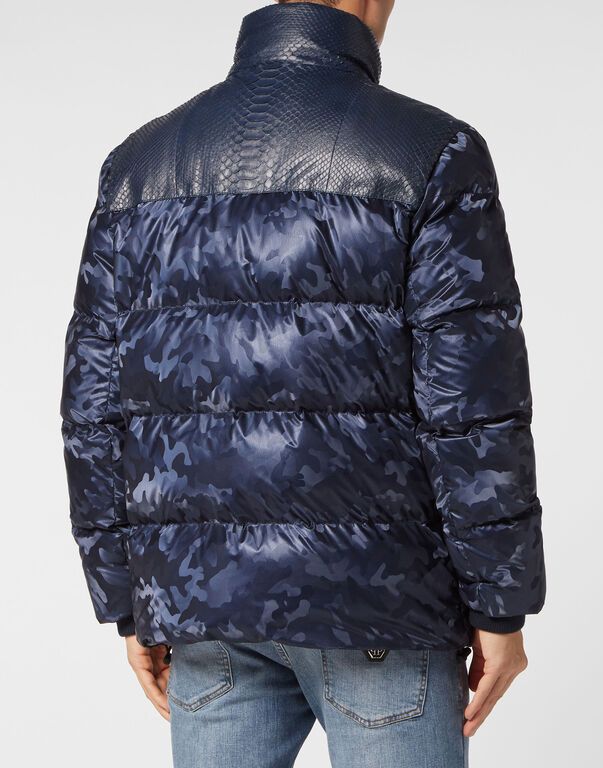 Down Jacket With Python Inserts