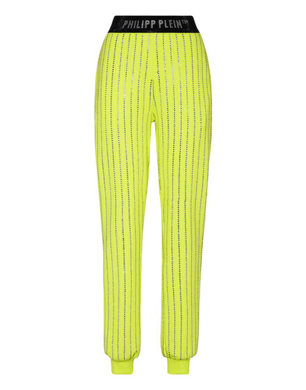 Jogging Trousers Crystal Pinstripe