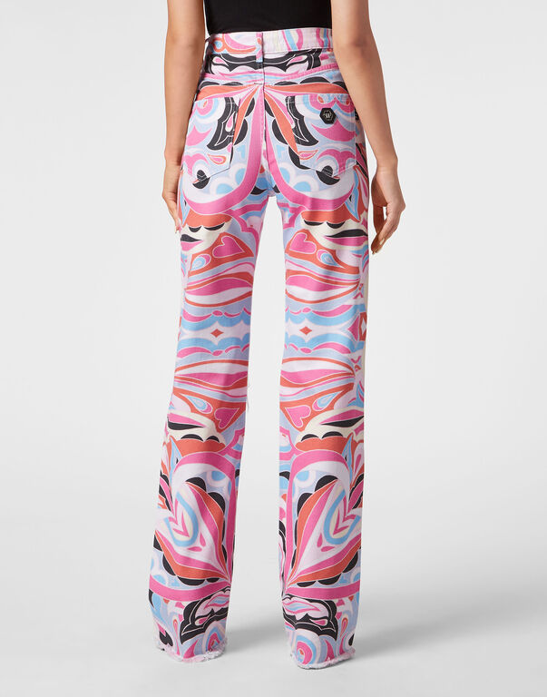 Denim Trousers Palace Fit Colorful Circus
