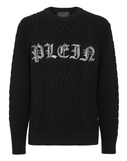 Wool & Cashmere Pullover  Round Neck LS Gothic Plein