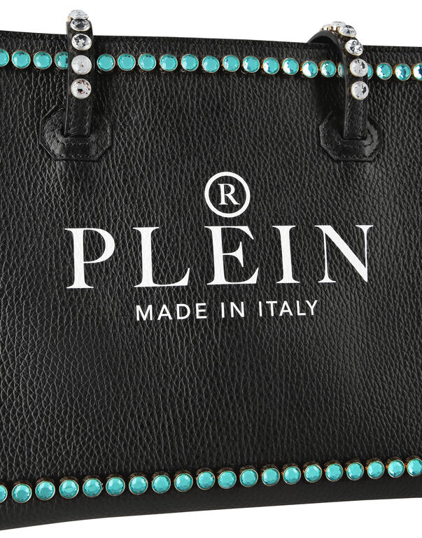 Leather Small Shoulder Bag Iconic Plein