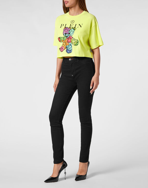 Cropped T-Shirt Round Neck Smile