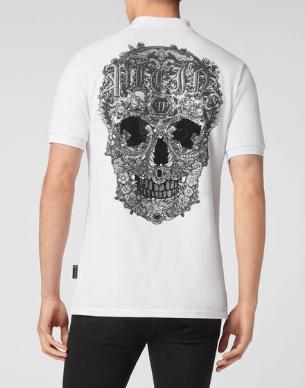 Slim Fit Polo shirt SS Baroque Skull