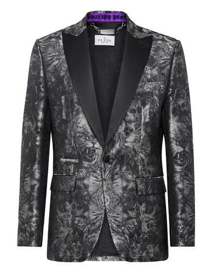 Jacquard Blazer Lord fit Gothic Plein with Crystals