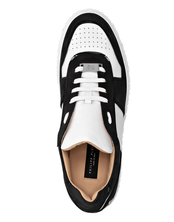 Lo-Top Sneakers Bicolor mix leathers King Power