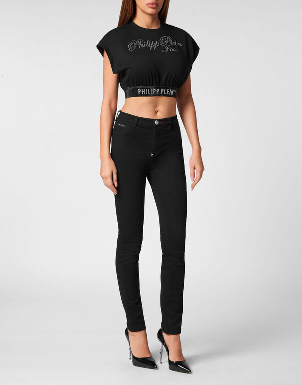 Cropped Top with Crystals Philipp Plein TM