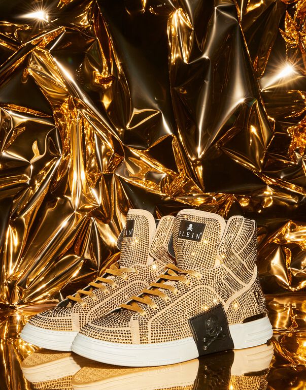 Hi-Top Sneakers Gold