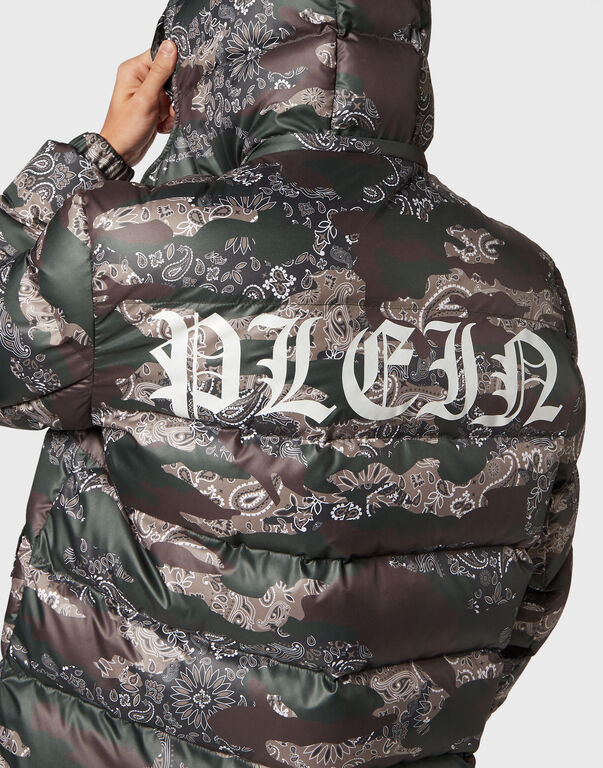 Nylon Puffer Jacket Camouflage