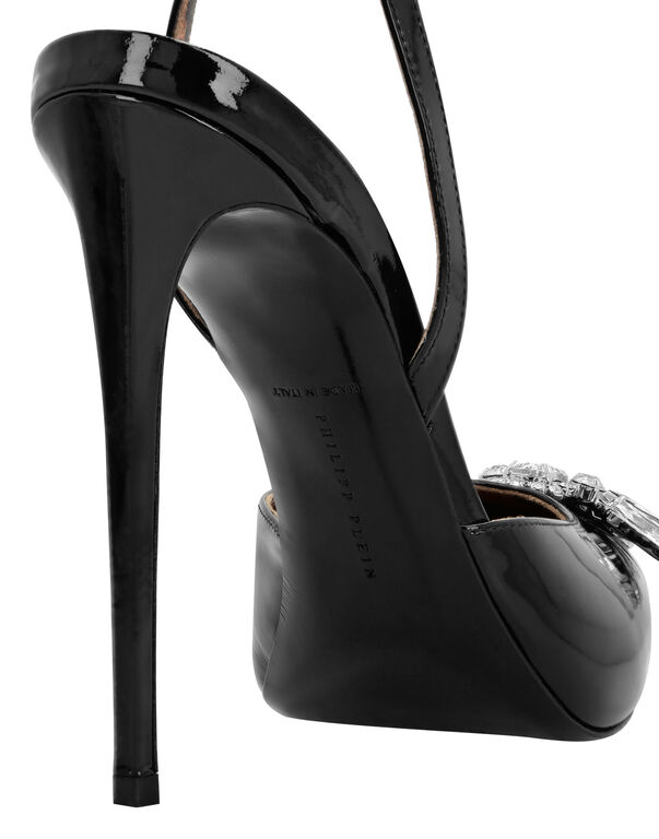 Patent Leather Decollete Hi- Heels Brooches