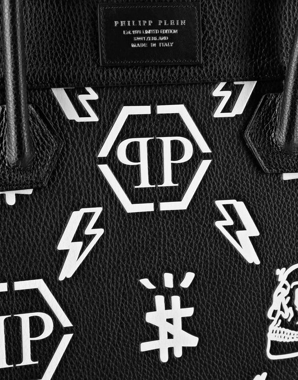 Leather Tote Bag Monogram