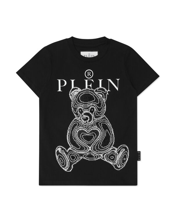 T-shirt Round Neck SS with Crystals Teddy Bear