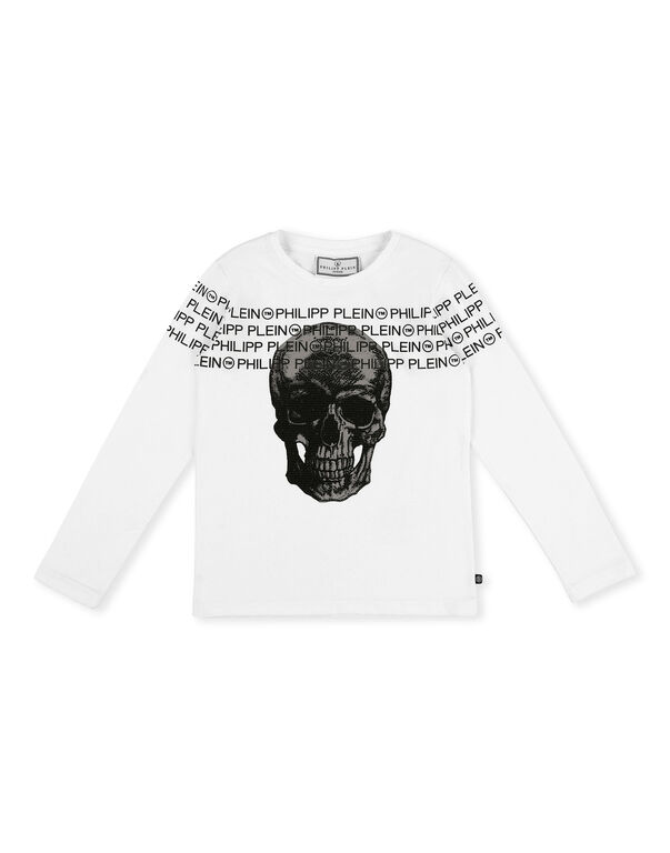T-shirt Round Neck LS Skull