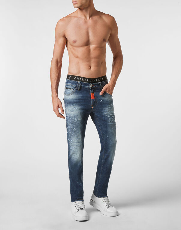 Denim Trousers Super Straight Cut Premium