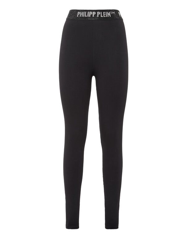 High Waist Leggings  with Crystals