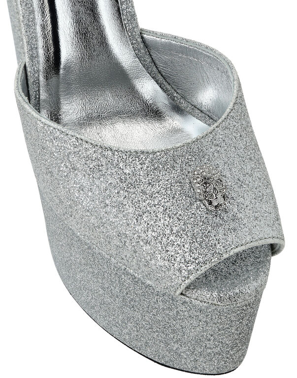 Glitter Platform Sandals Hi-Heels