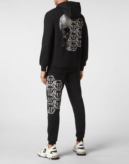 Jogging Tracksuit: Hoodie/Trousers Skull and Plein