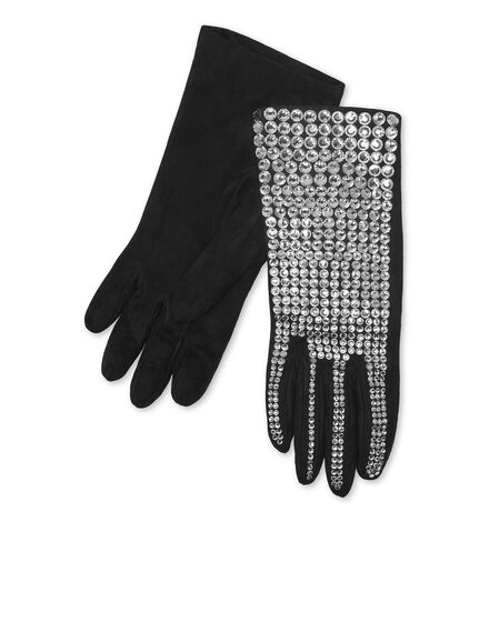 Suede Mid-Gloves Crystal
