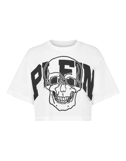 Cropped T-shirt Skull