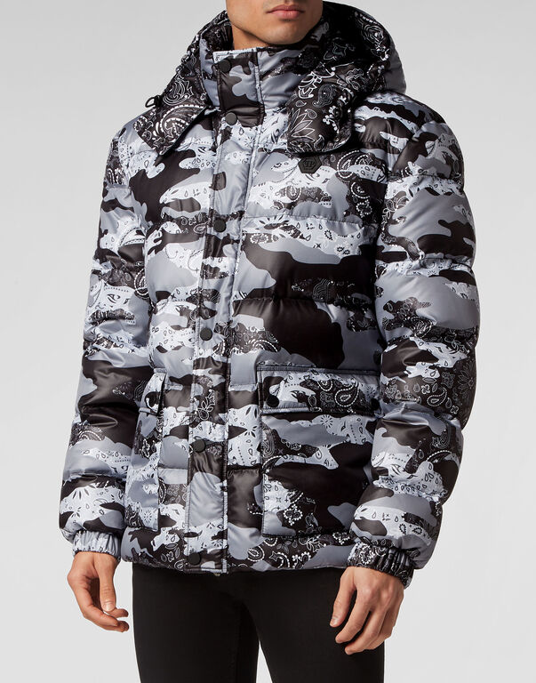 Nylon Puffer Jacket Camouflage