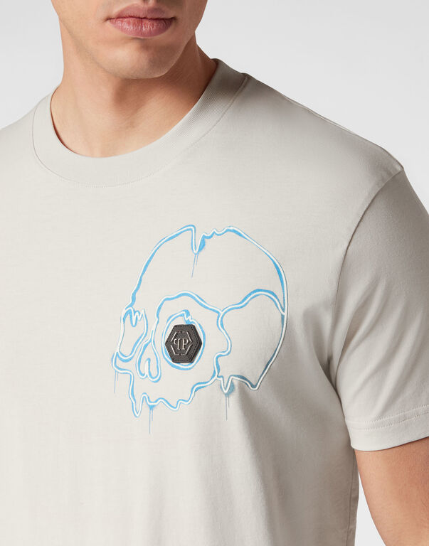 T-shirt Round Neck SS Dripping Skull
