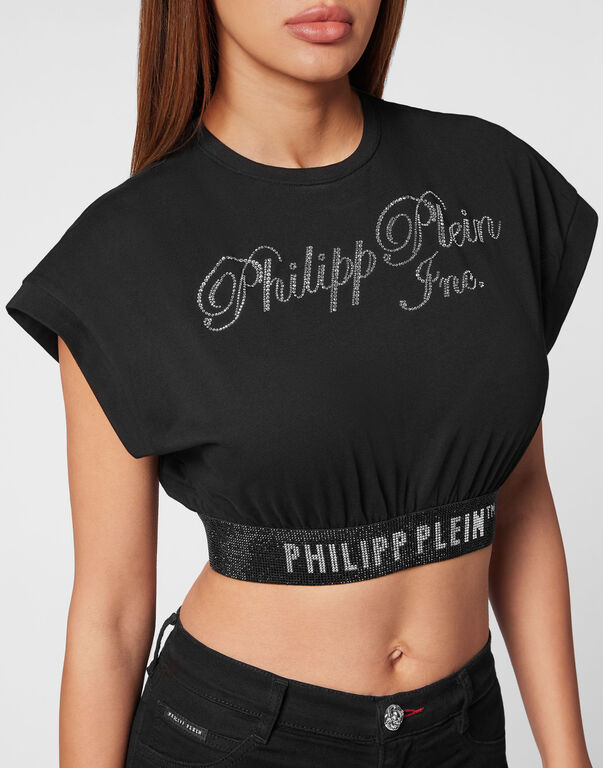 Cropped Top with Crystals Philipp Plein TM