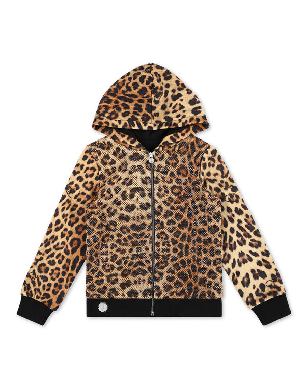 Hoodie Sweatjacket Leopard