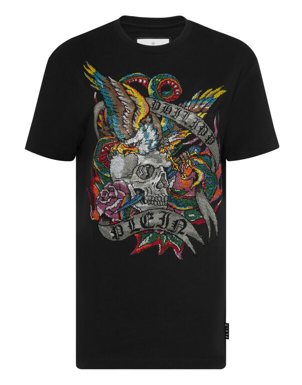 T-shirt Roundneck SS with crystals Tattoo