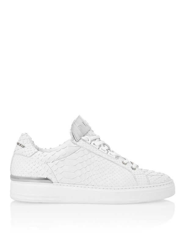 LO-TOP SNEAKERS SILVER $URFER PYTHON