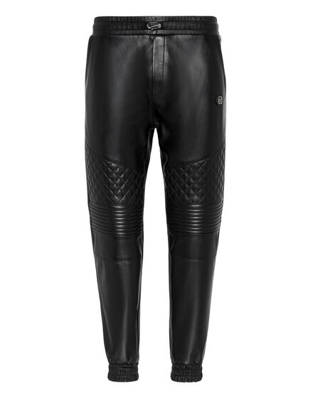 Leather Jogging Trousers